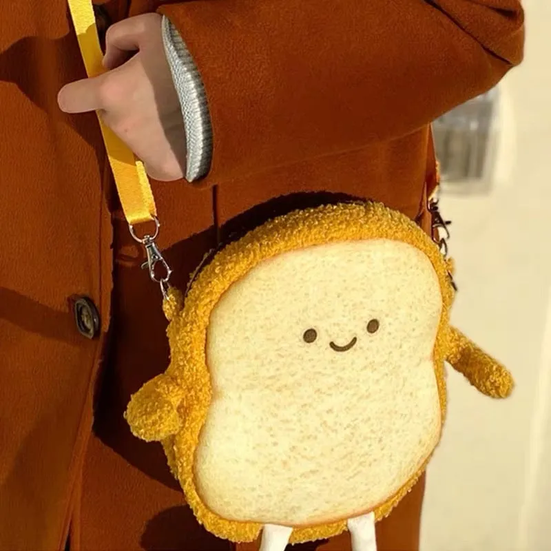 Emotion toast bag happy/sad face