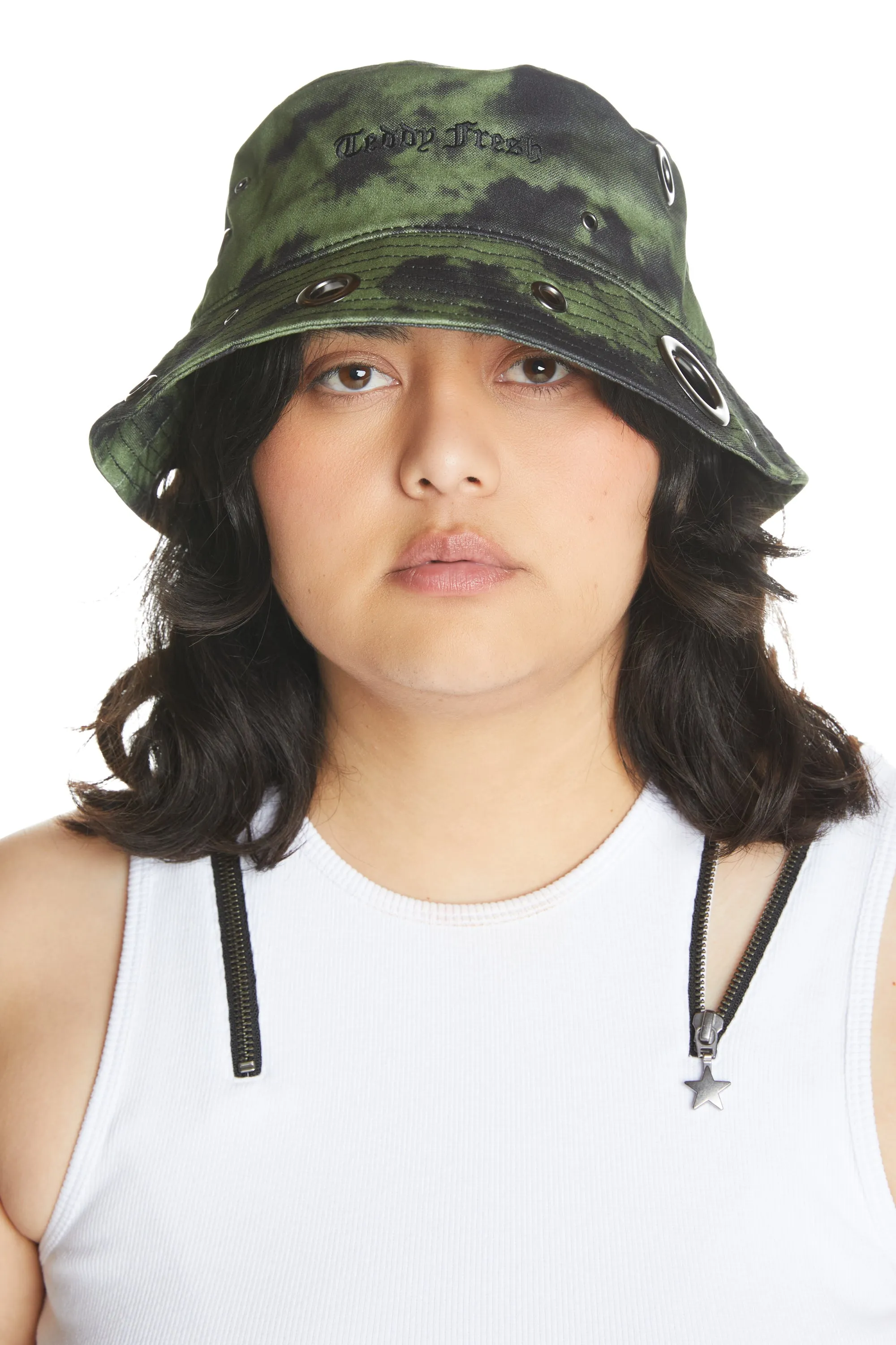 Eyelets Bucket Hat