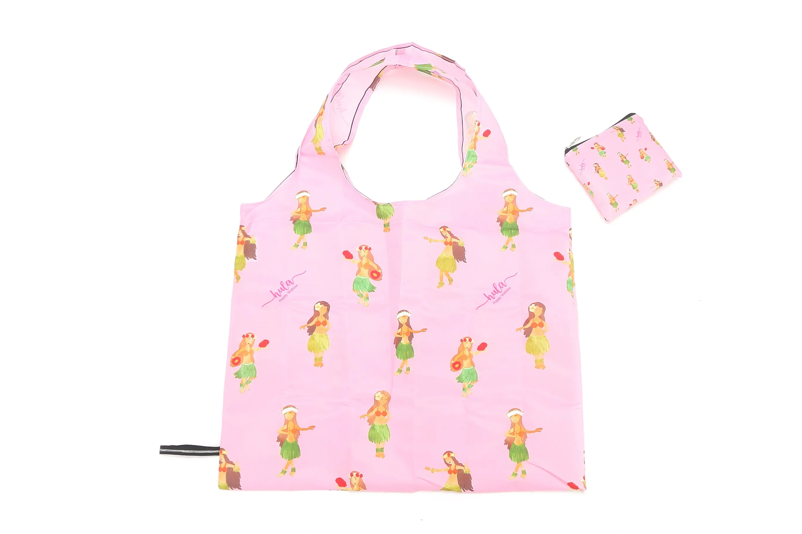 Foldable Bag Jake Hula Girl Pink