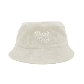 Free and Easy Don't Trip Chalk Corduroy Bucket Hat