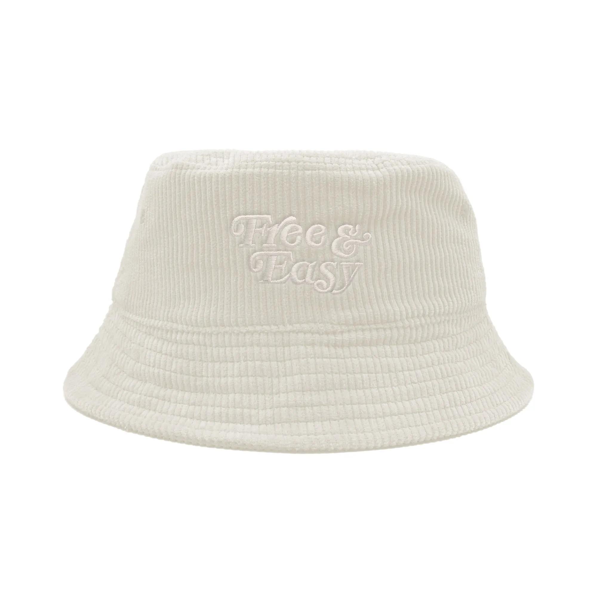 Free and Easy Don't Trip Chalk Corduroy Bucket Hat