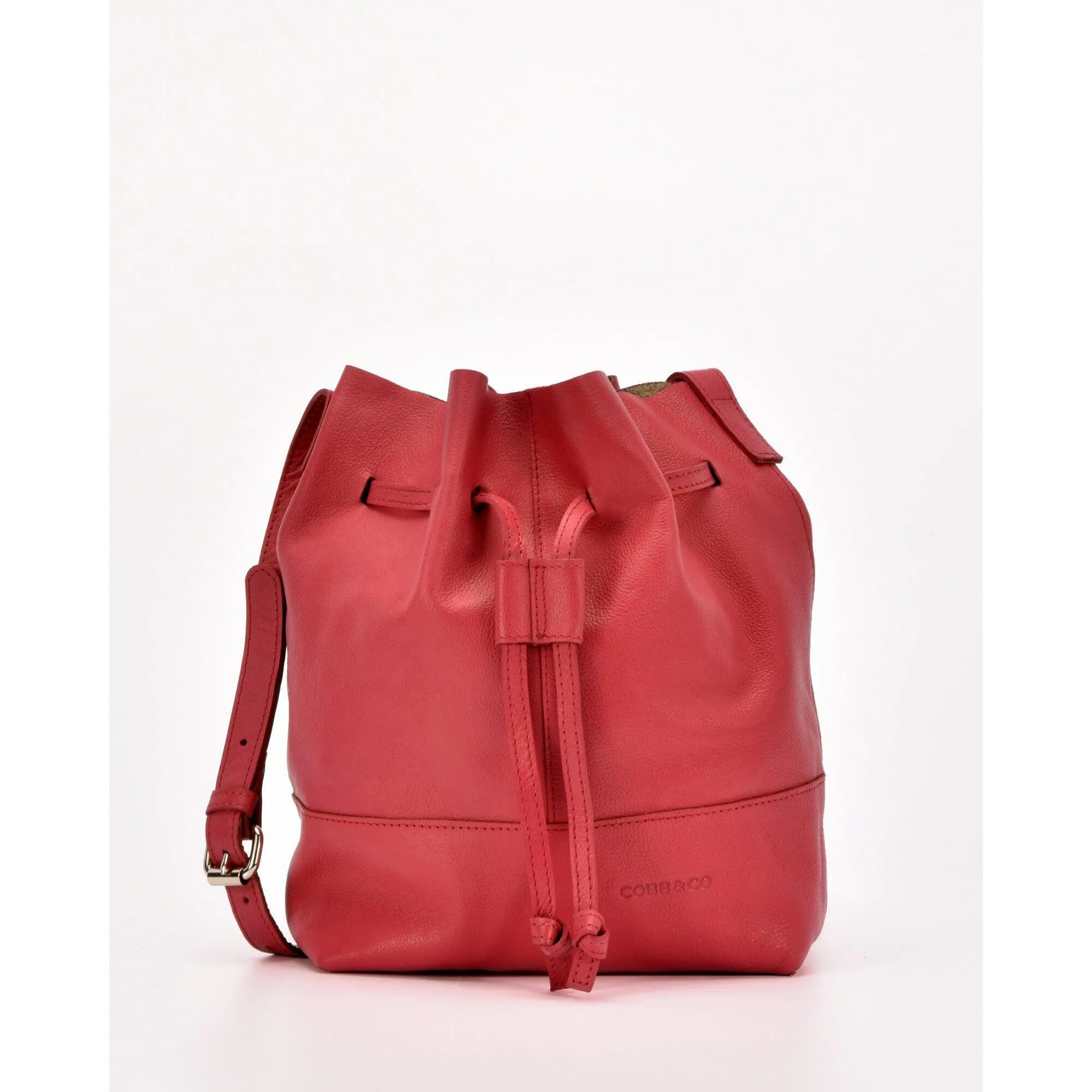 GABEE ESPERANCE LEATHER BUCKET CROSSBODY BAG