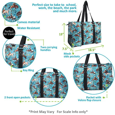 Giddy Up NGIL Zippered Caddy Large Organizer Tote Bag