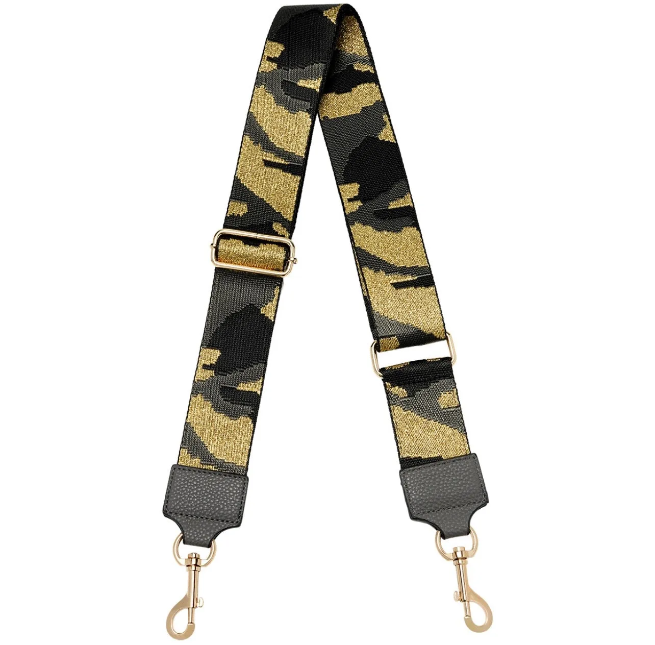 Glitter Camo Bag Strap - Grey