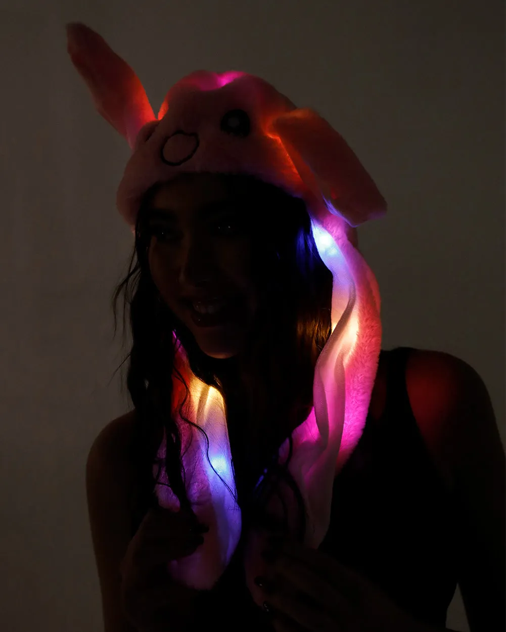 Glow Bunny LED Bucket Hat