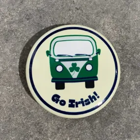 Go Irish Round Bus Button