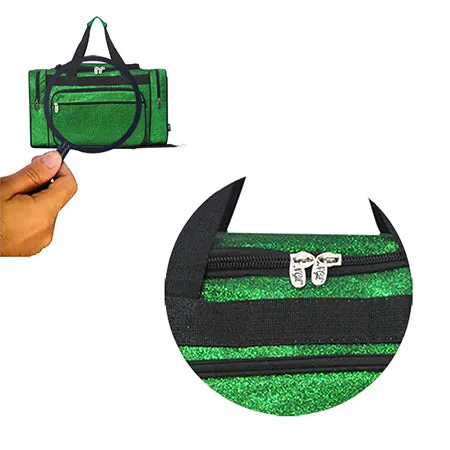 Green Glitter NGIL Canvas 20" Duffle Bag