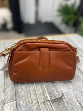 Handbag Oval Top Twin - Caramel