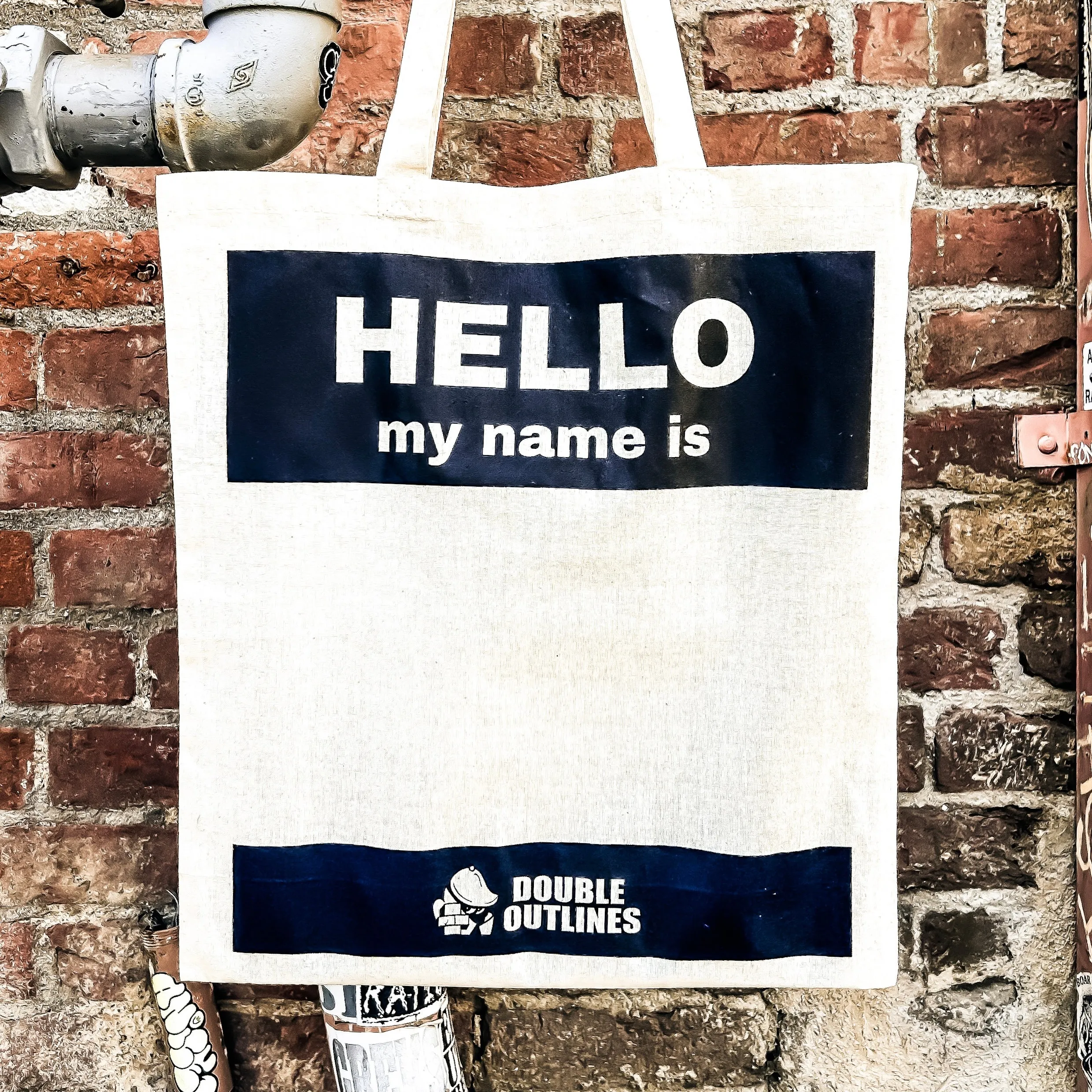 Hello Tote Bag (black)