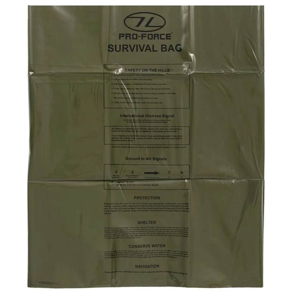 Highlander Forces Emergency Survival Bag Olive