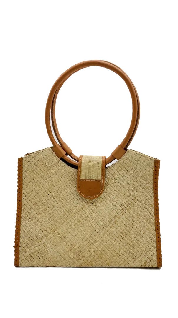 Ibiza Straw Handbag-Natural or Black