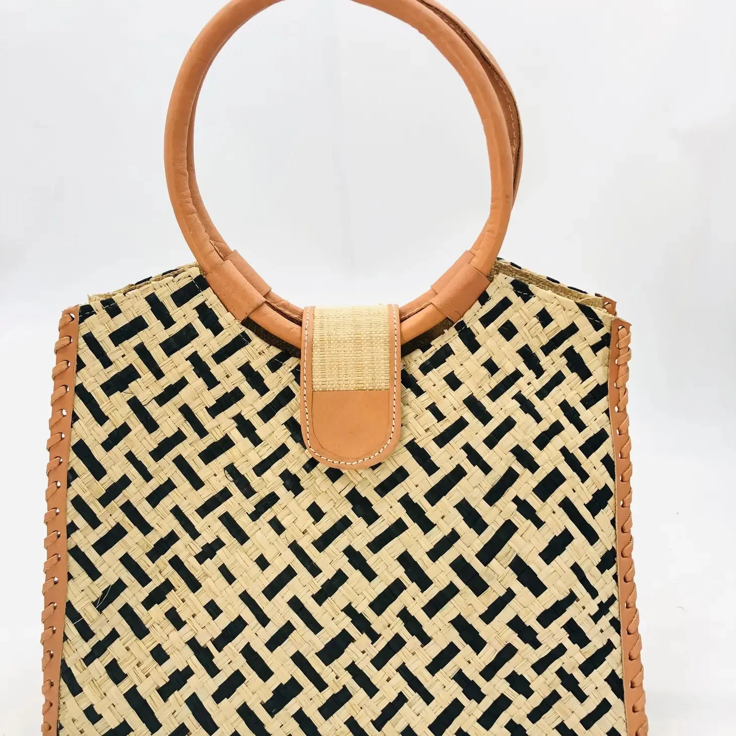 Ibiza Straw Handbag-Natural or Black