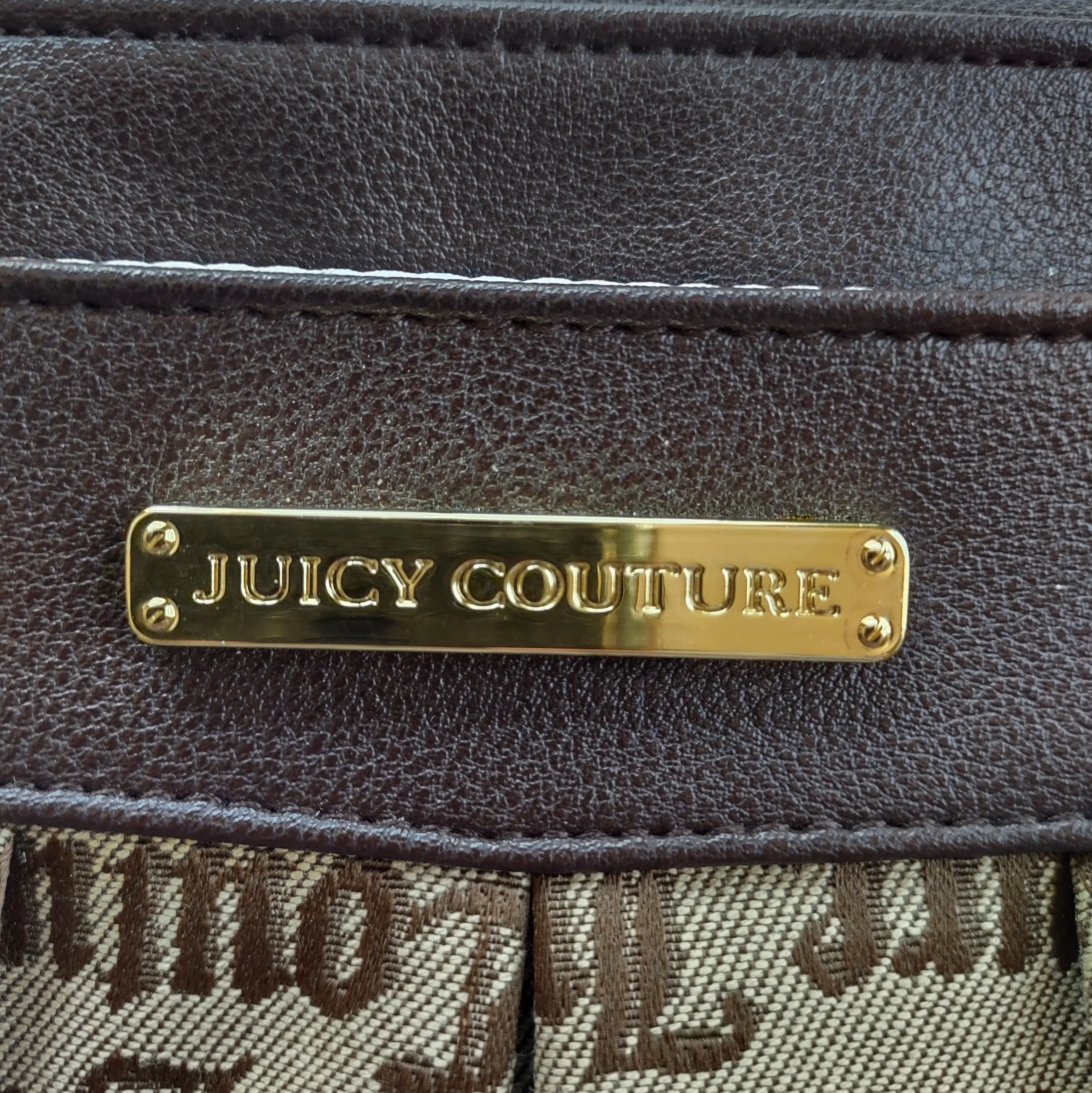 Juicy Couture Wristlet Clutch Handbag Signature Canvas