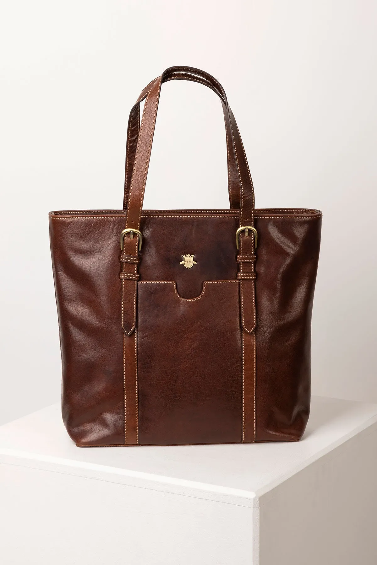 Ladies Leather Tote Bag - Bramham