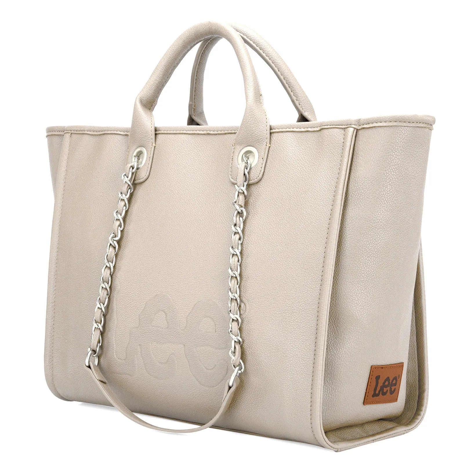 LEE46-345  LEE Top Handle/Chain Strap Wide Tote