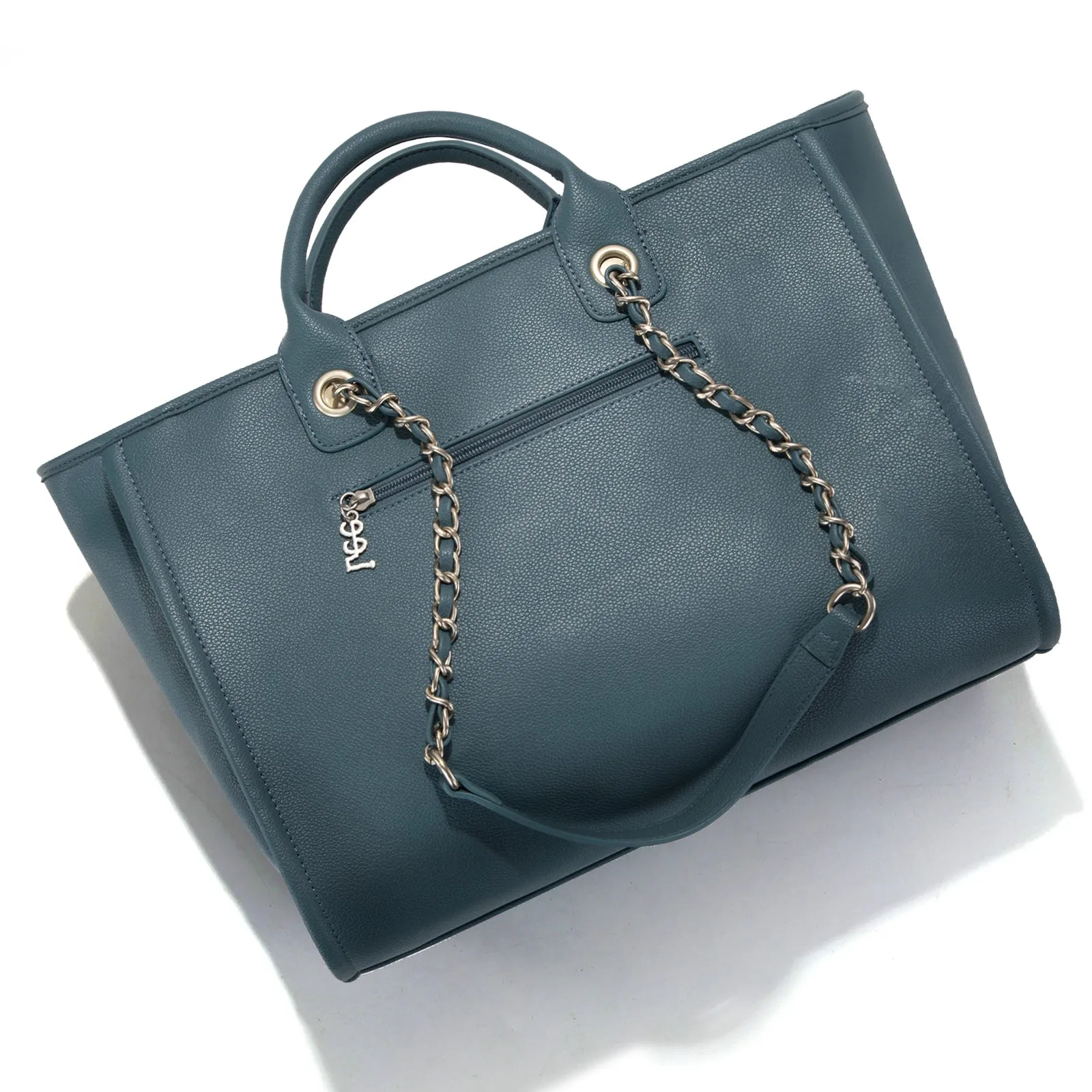 LEE46-345  LEE Top Handle/Chain Strap Wide Tote