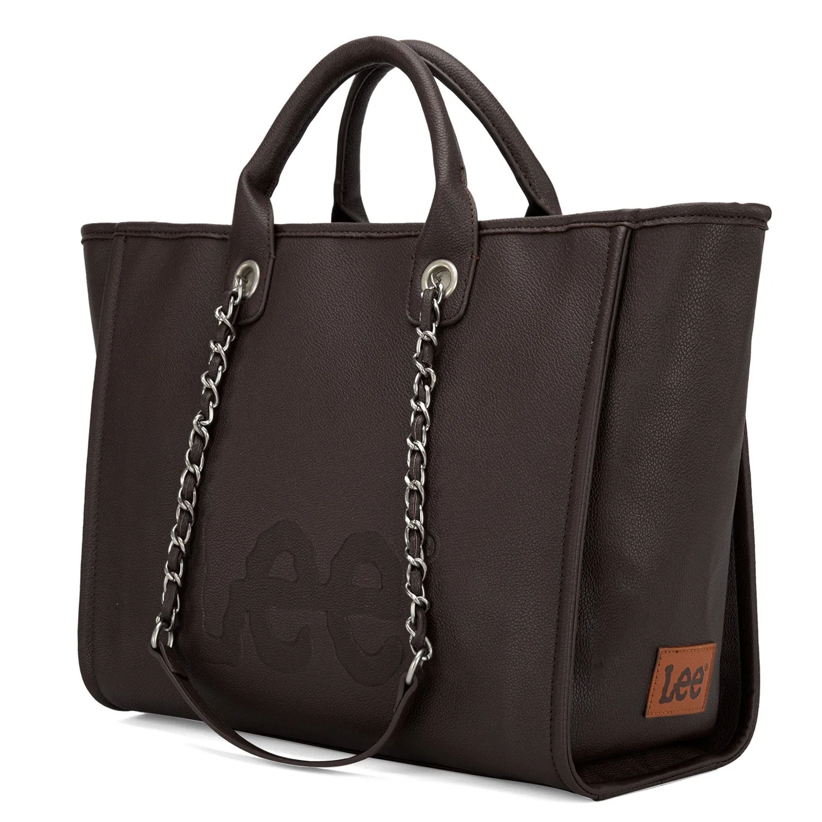 LEE46-345  LEE Top Handle/Chain Strap Wide Tote