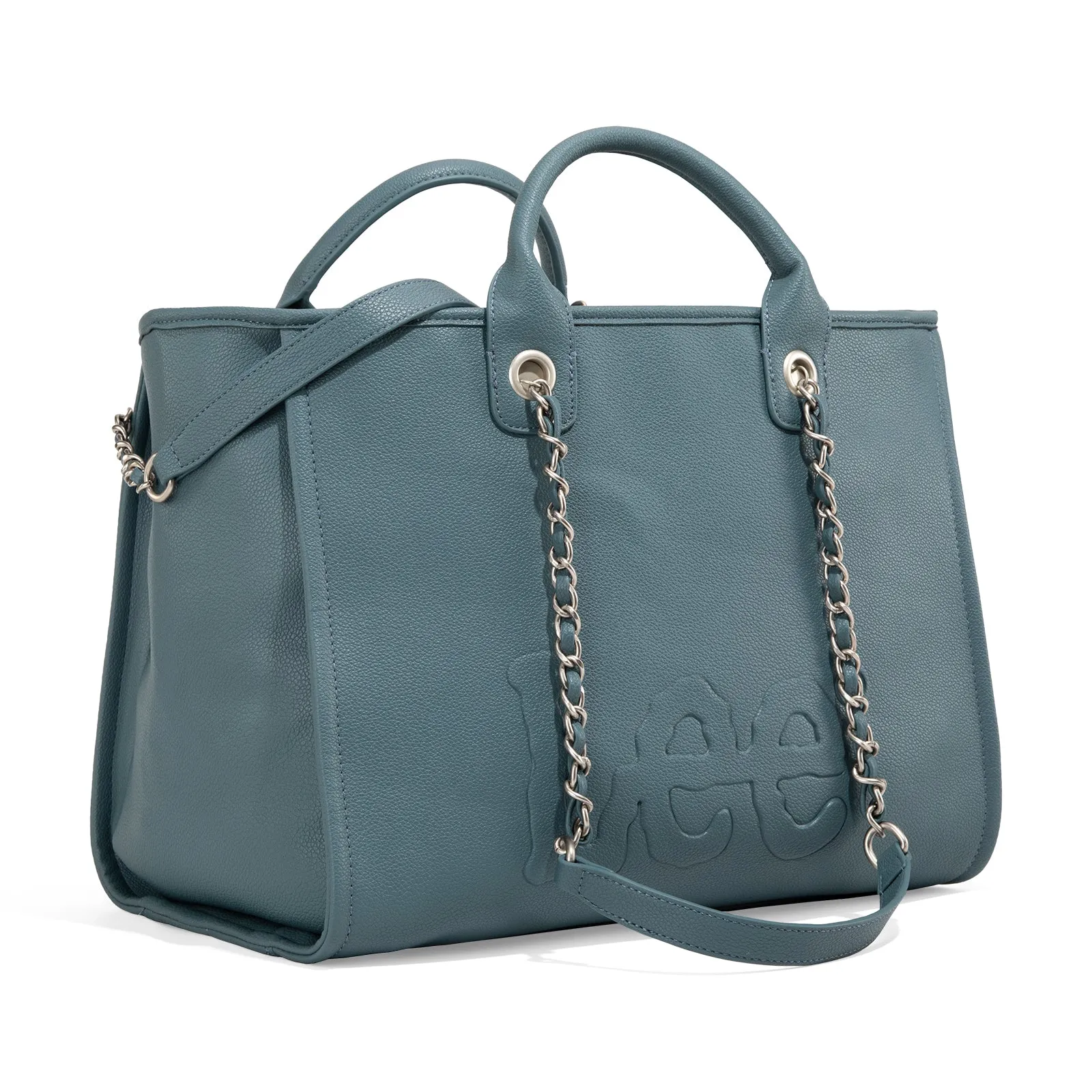 LEE46-345  LEE Top Handle/Chain Strap Wide Tote