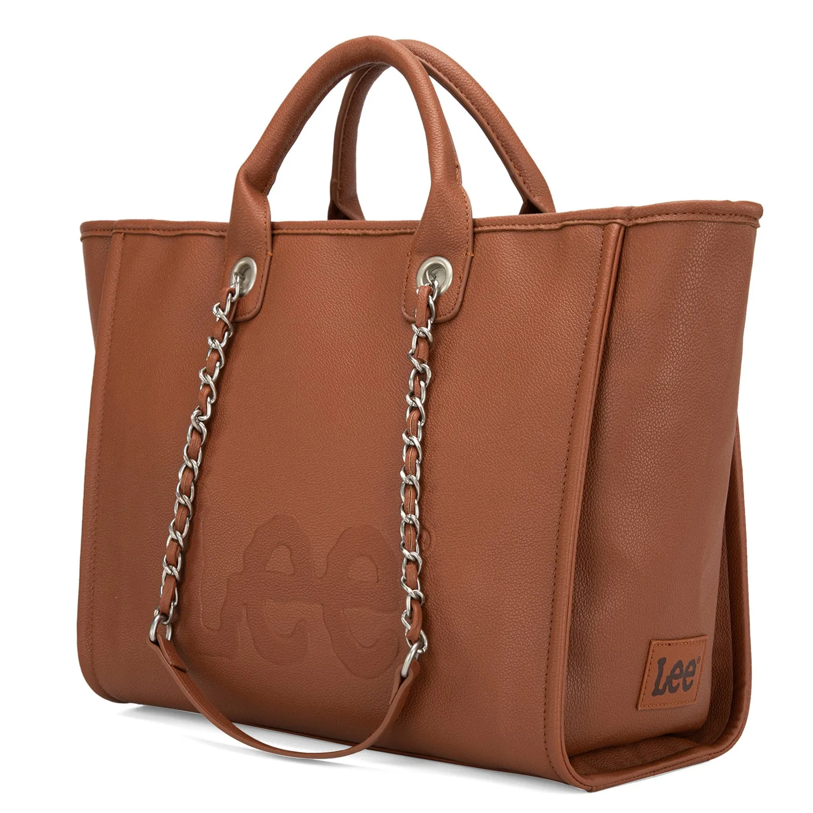 LEE46-345  LEE Top Handle/Chain Strap Wide Tote