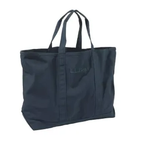 LL Bean Plain Canvas Tote Navy