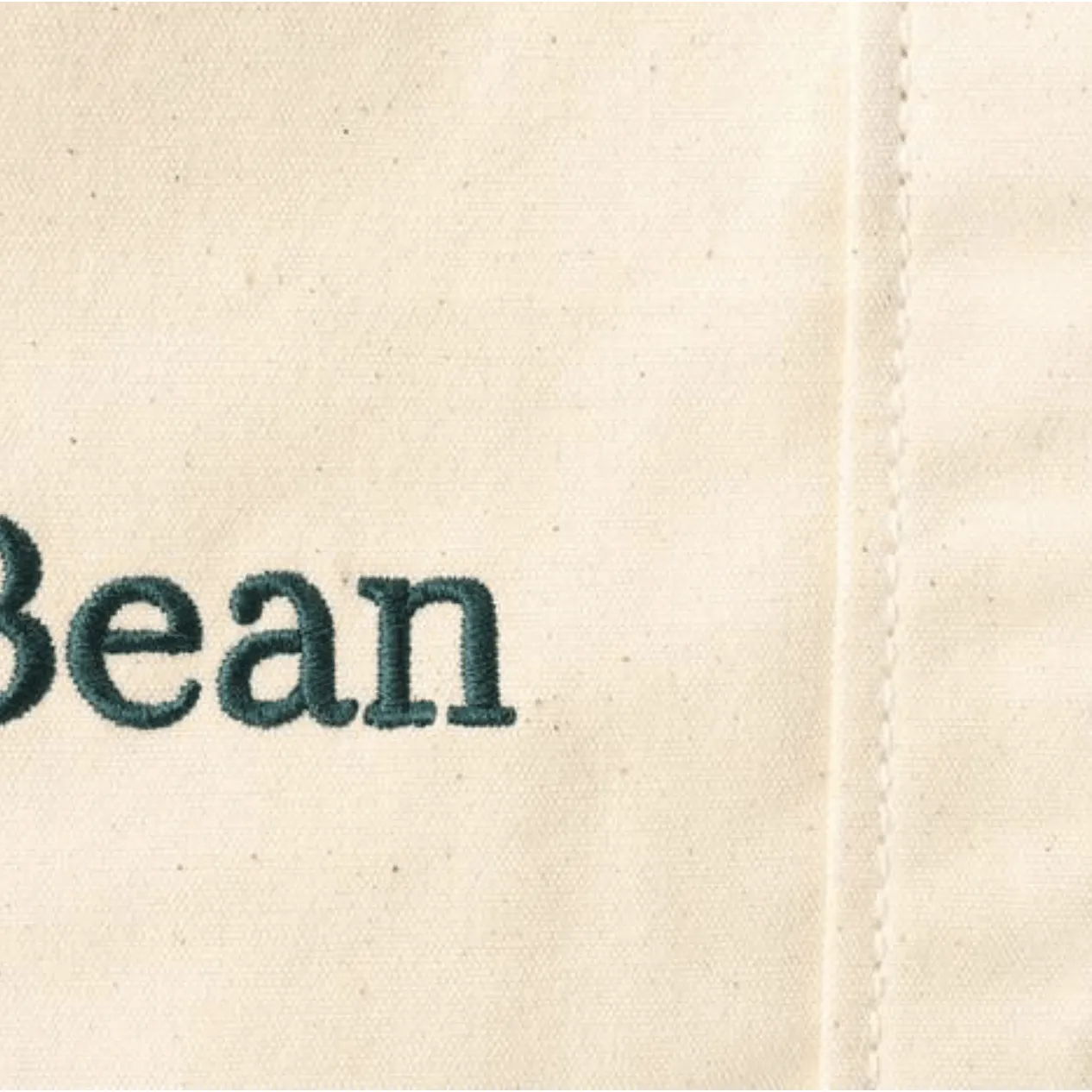 LL Bean Plain Canvas Tote Navy