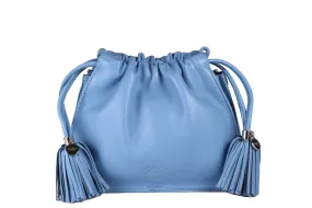 LOEWE Flamenco turquoise leather shoulder mini bag