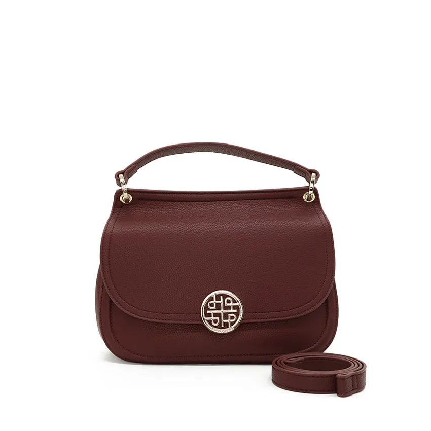 Marielle Satchel (L) Women's Bag - Wine