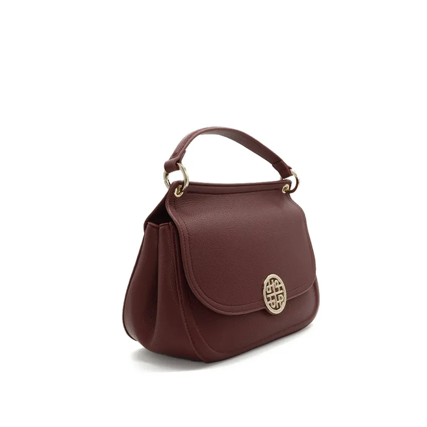 Marielle Satchel (L) Women's Bag - Wine