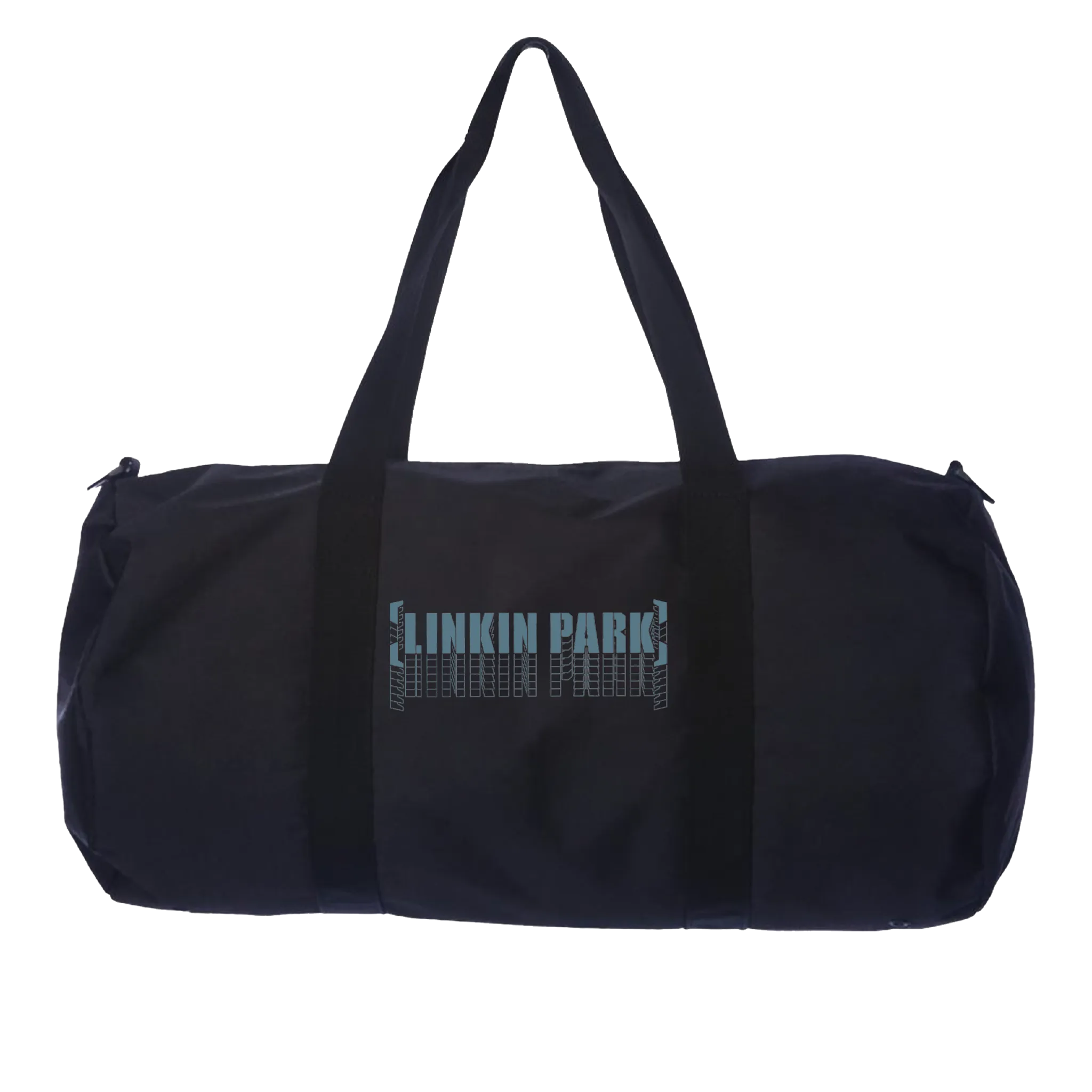 Black Repeat Logo Meteora Duffle Bag for Optimal E-Commerce Appeal