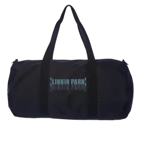 Black Repeat Logo Meteora Duffle Bag for Optimal E-Commerce Appeal