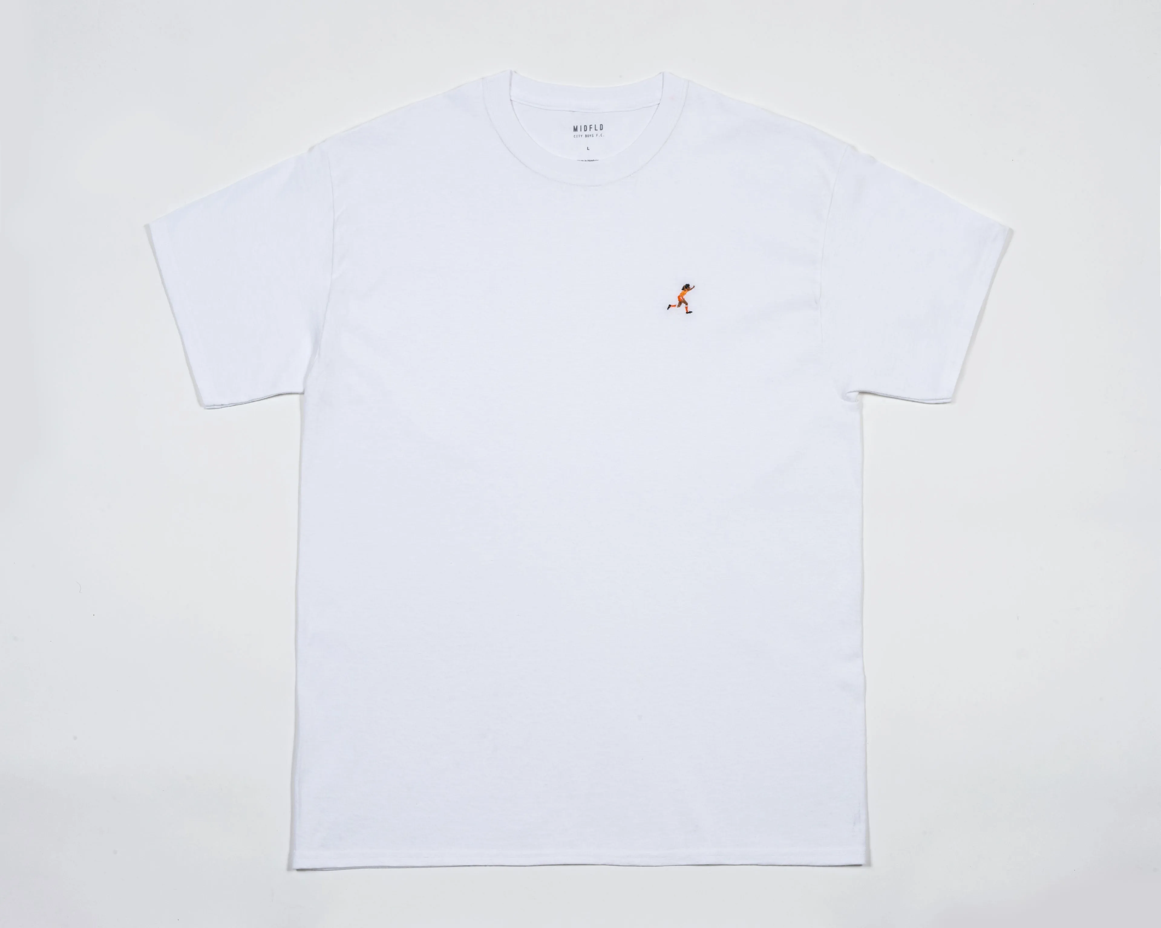 MIDFLD x CITY BOYS FC "Black Tulip" Embroidery Tee - White