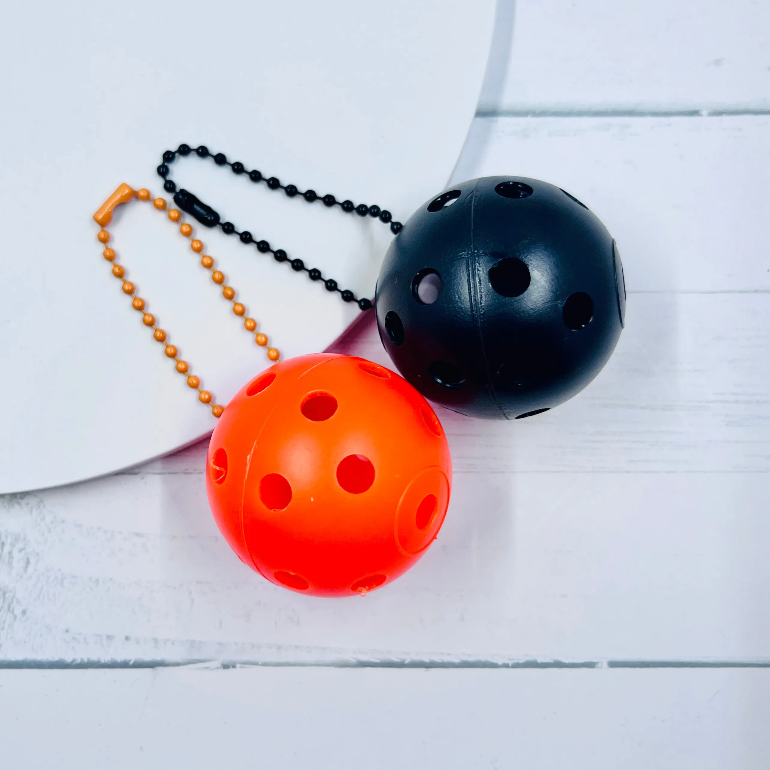 Mini Pickleball Bag Tags (Matching Chains) | Fun Pickleball Gifts