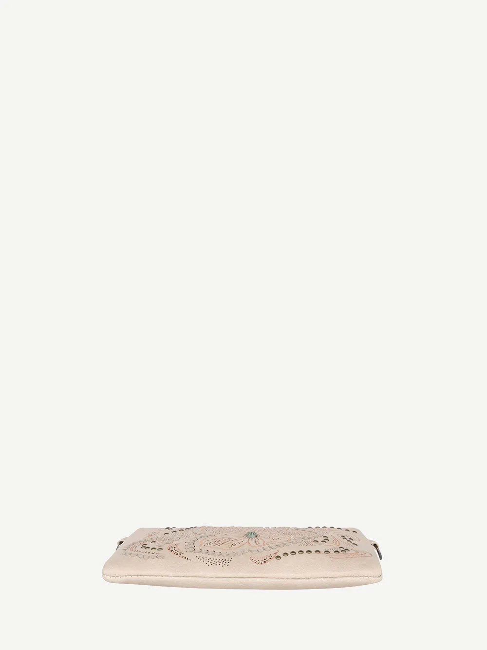 Montana West Cut-out Floral Embossed Crossbody Wristlet