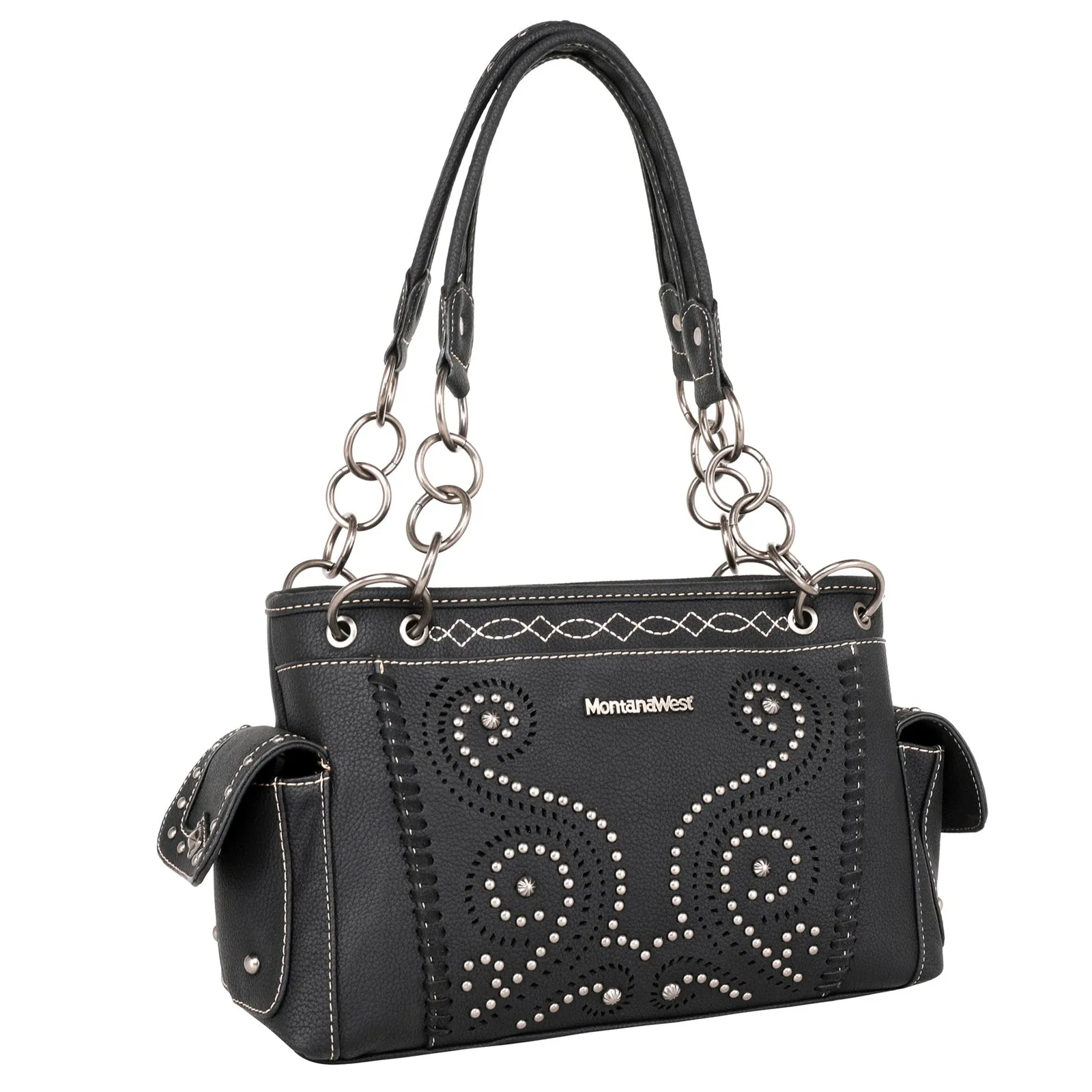 Montana West Laser Cut-out Swirl Concealed Carry Satchel