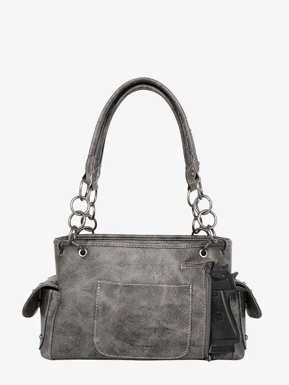 Montana West Thunderbird Aztec Studded Satchel Bag