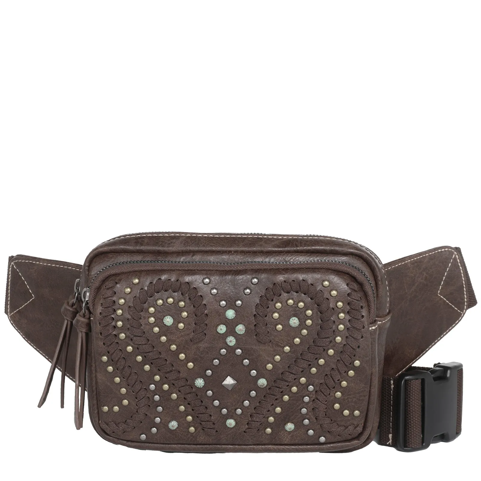 Montana West Whipstitch Collection Fanny Pack