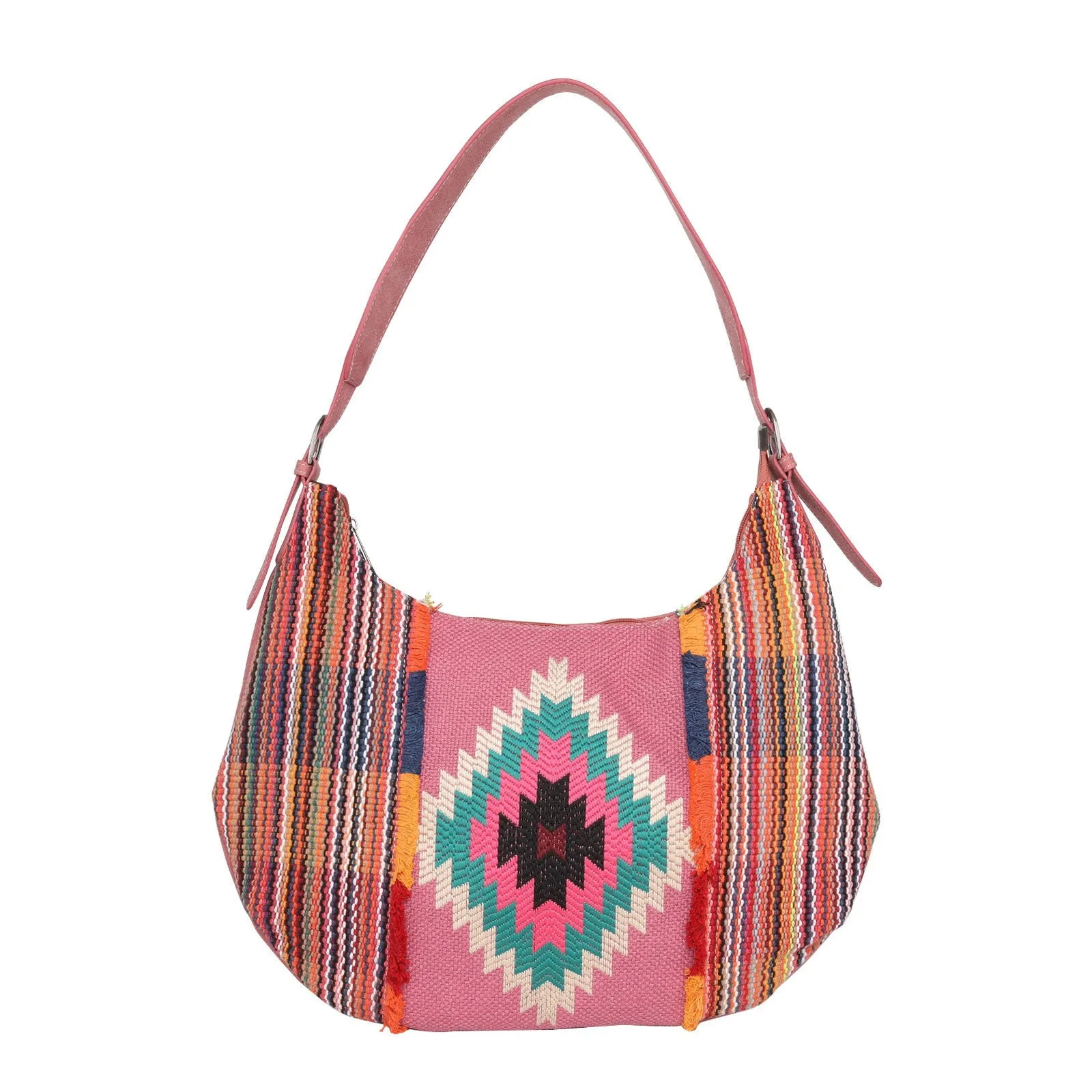 MW1069G-920 Montana West Aztec Tapestry Bohemian Hobo Concealed Carry Bag