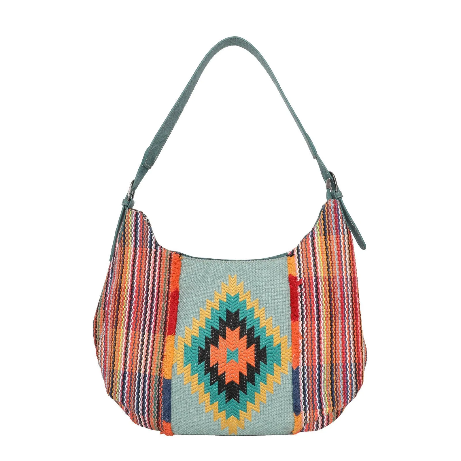 MW1069G-920 Montana West Aztec Tapestry Bohemian Hobo Concealed Carry Bag