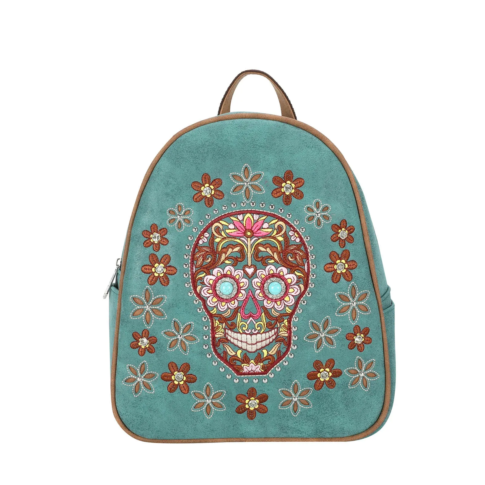 MW1121-9110 Montana West Sugar Skull Collection Backpack