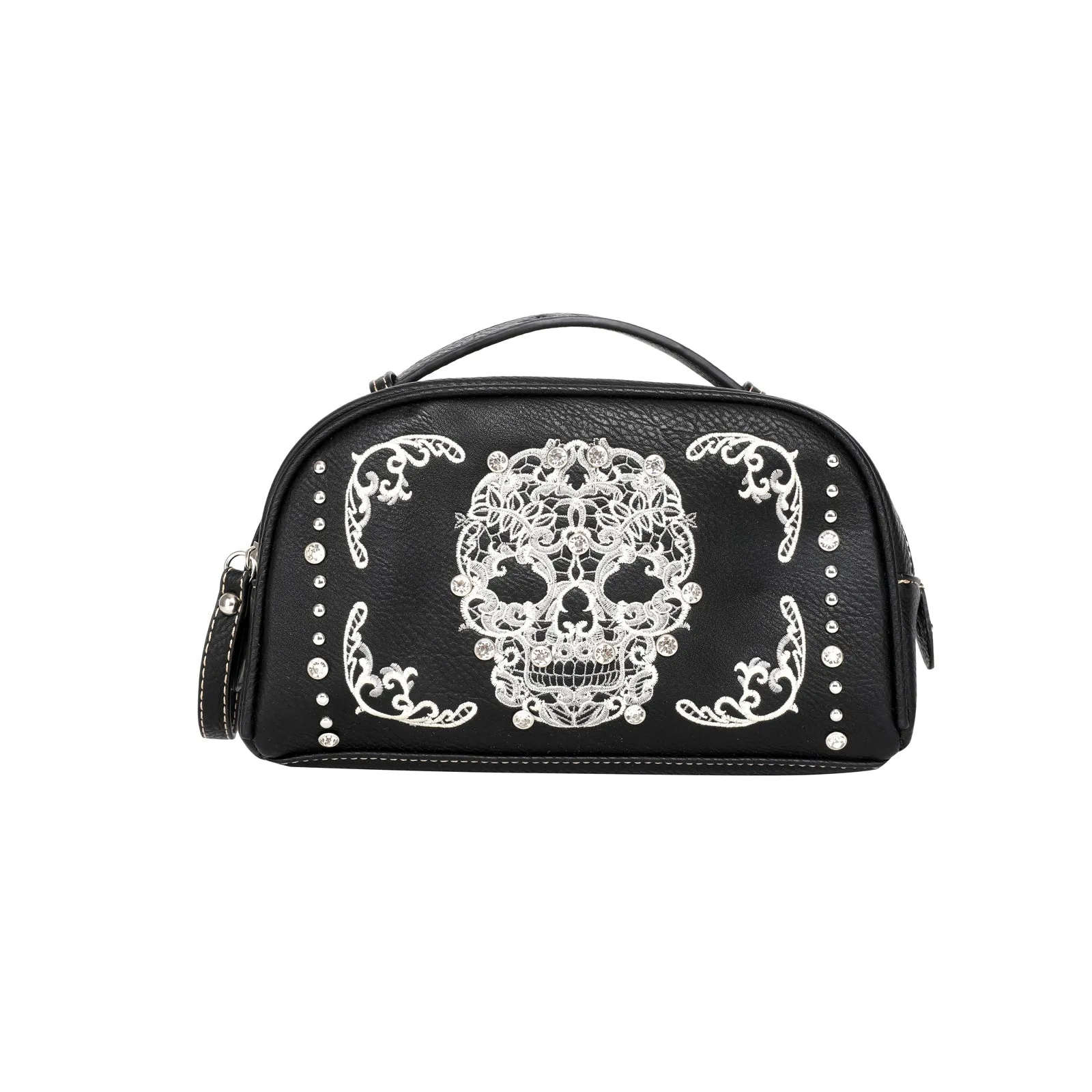 MW494-190  Montana West Sugar Skull Multi Purpose/Travel Pouch