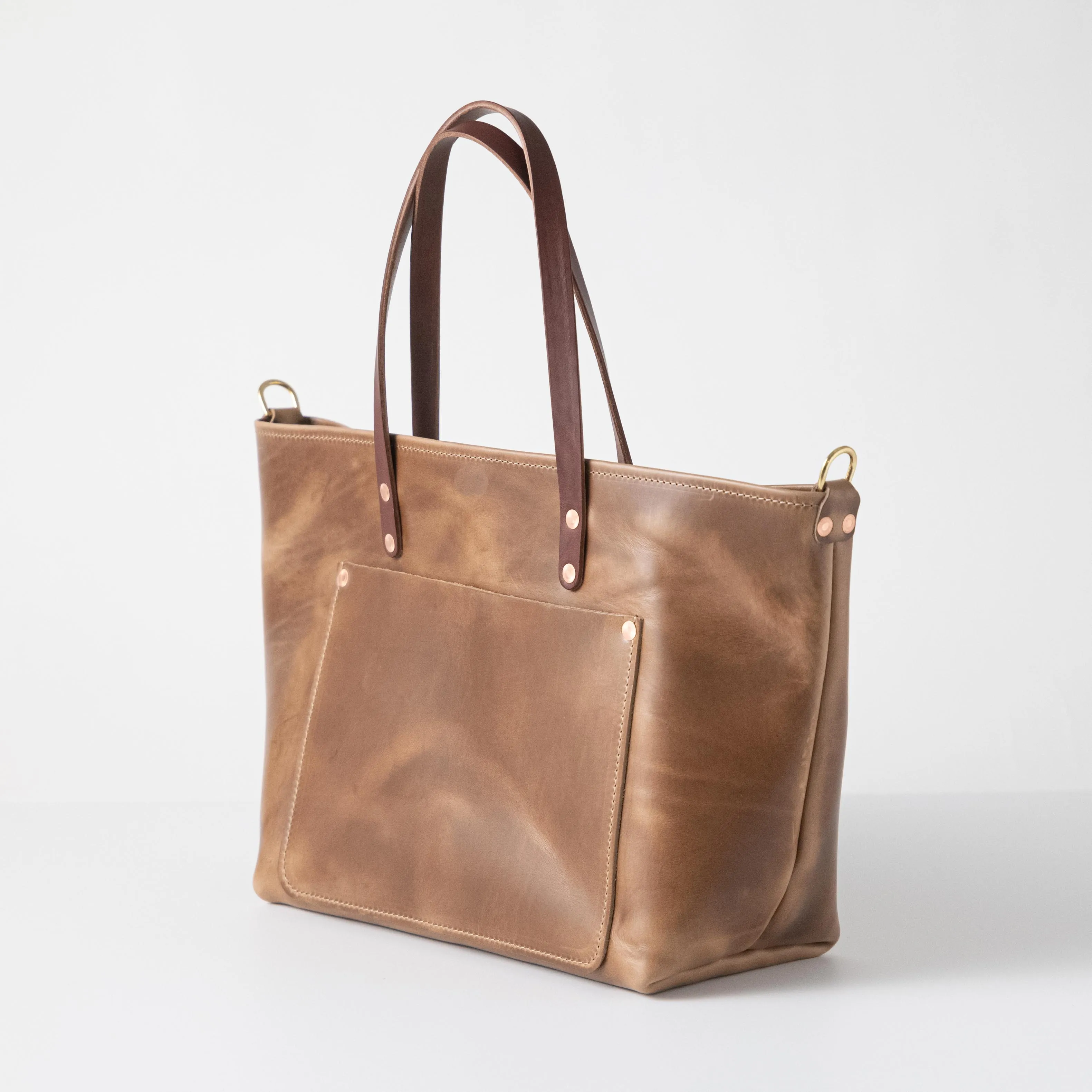 Natural Chromexcel Market Tote