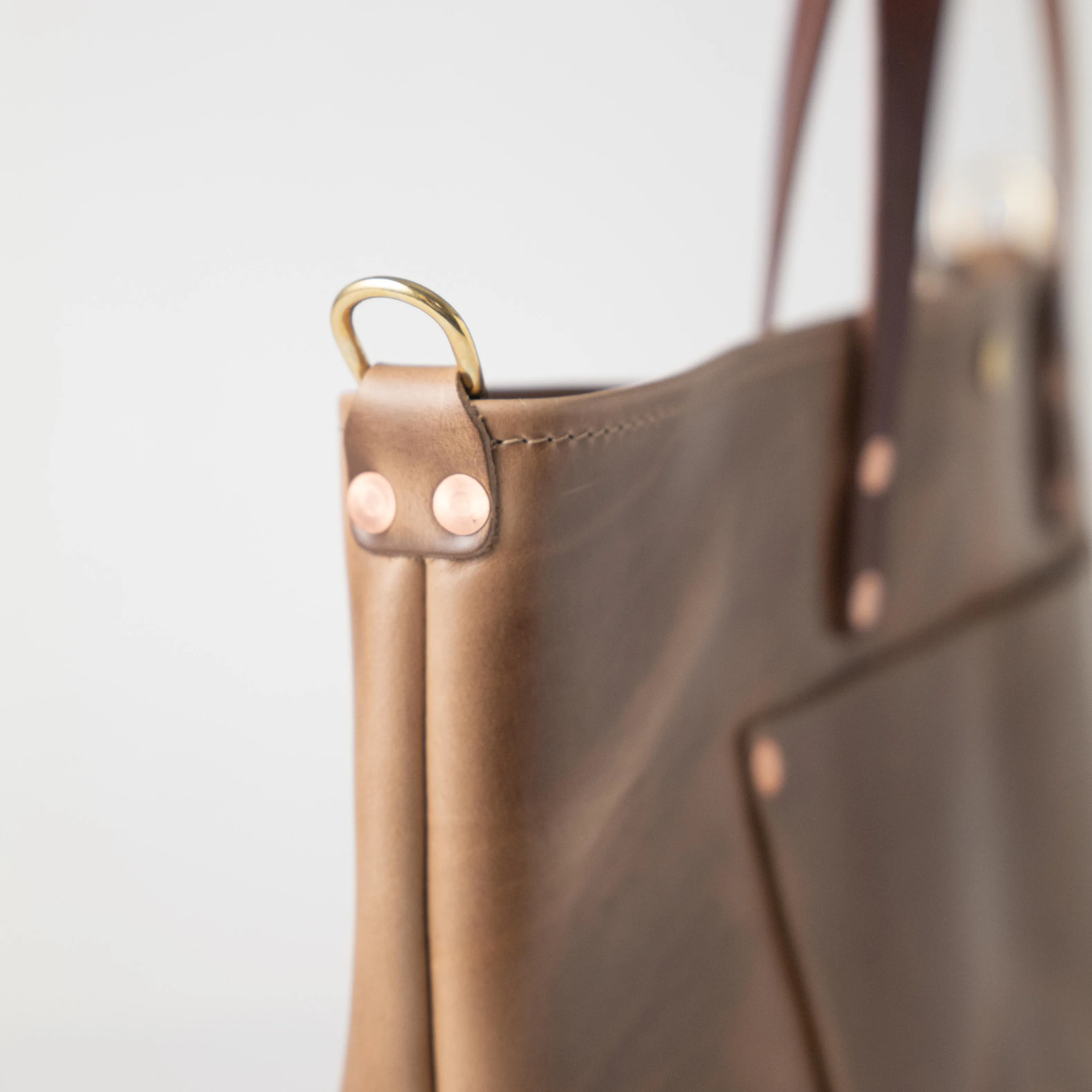 Natural Chromexcel Market Tote