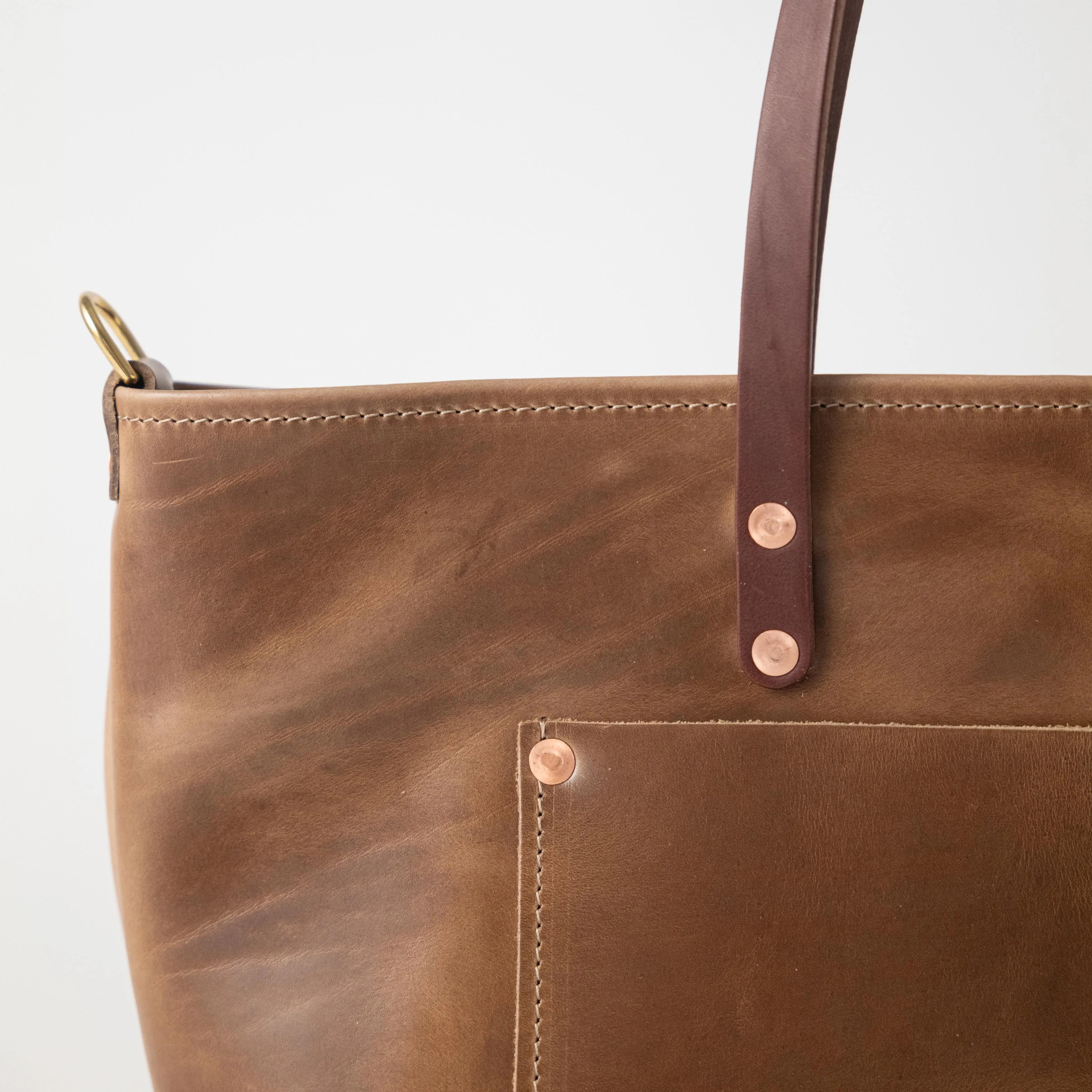 Natural Chromexcel Market Tote