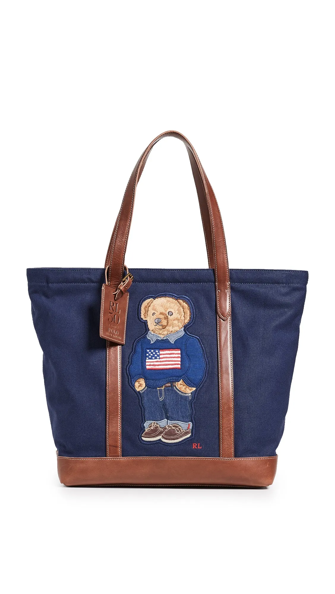 Polo Ralph Lauren American Flag Sweater Tote Bag