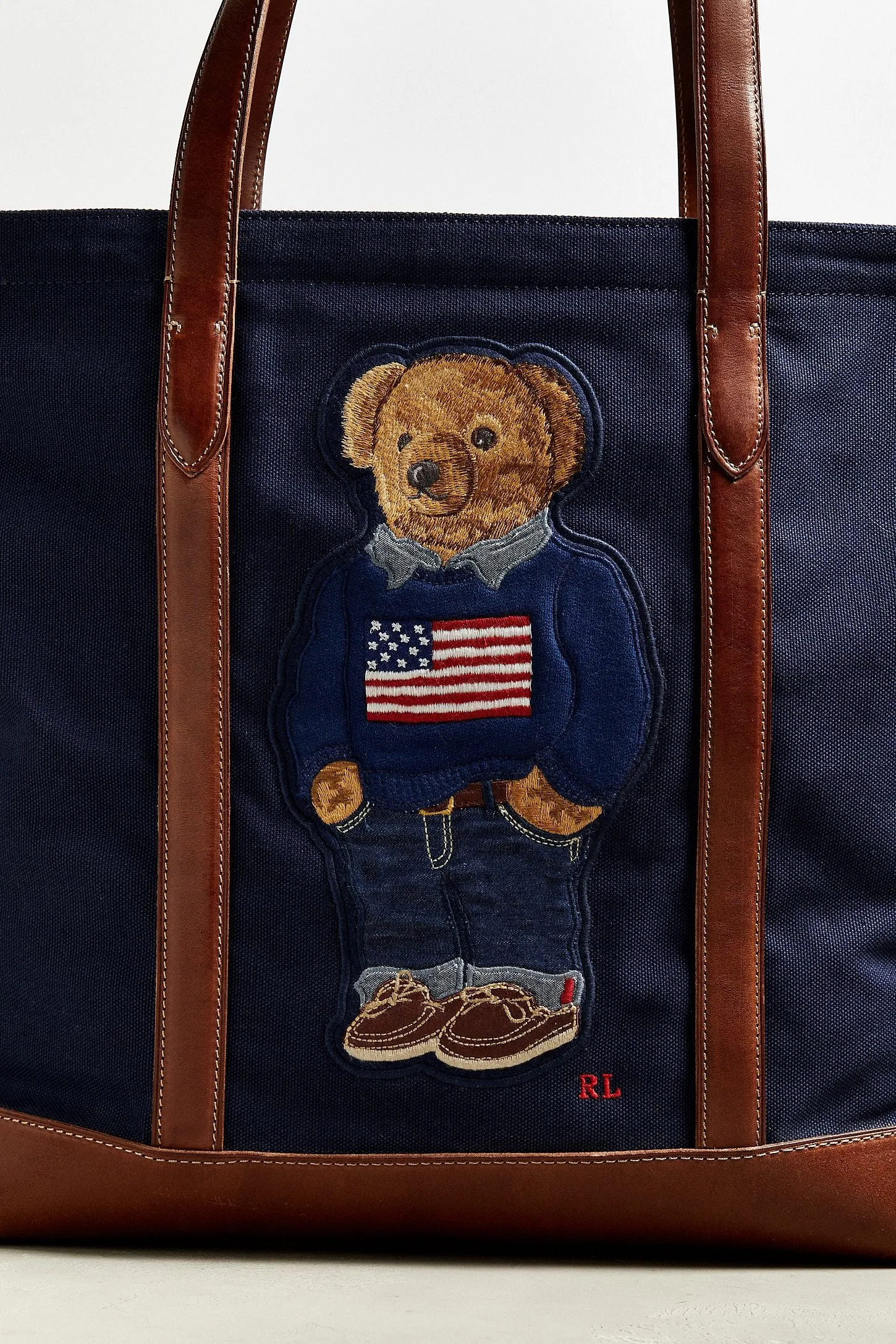 Polo Ralph Lauren American Flag Sweater Tote Bag