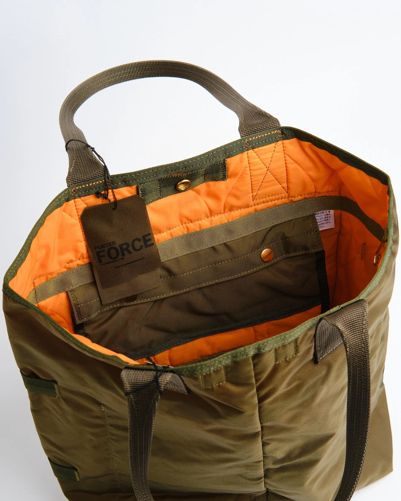 PORTER FORCE TOTE BAG OLIVE DRAB