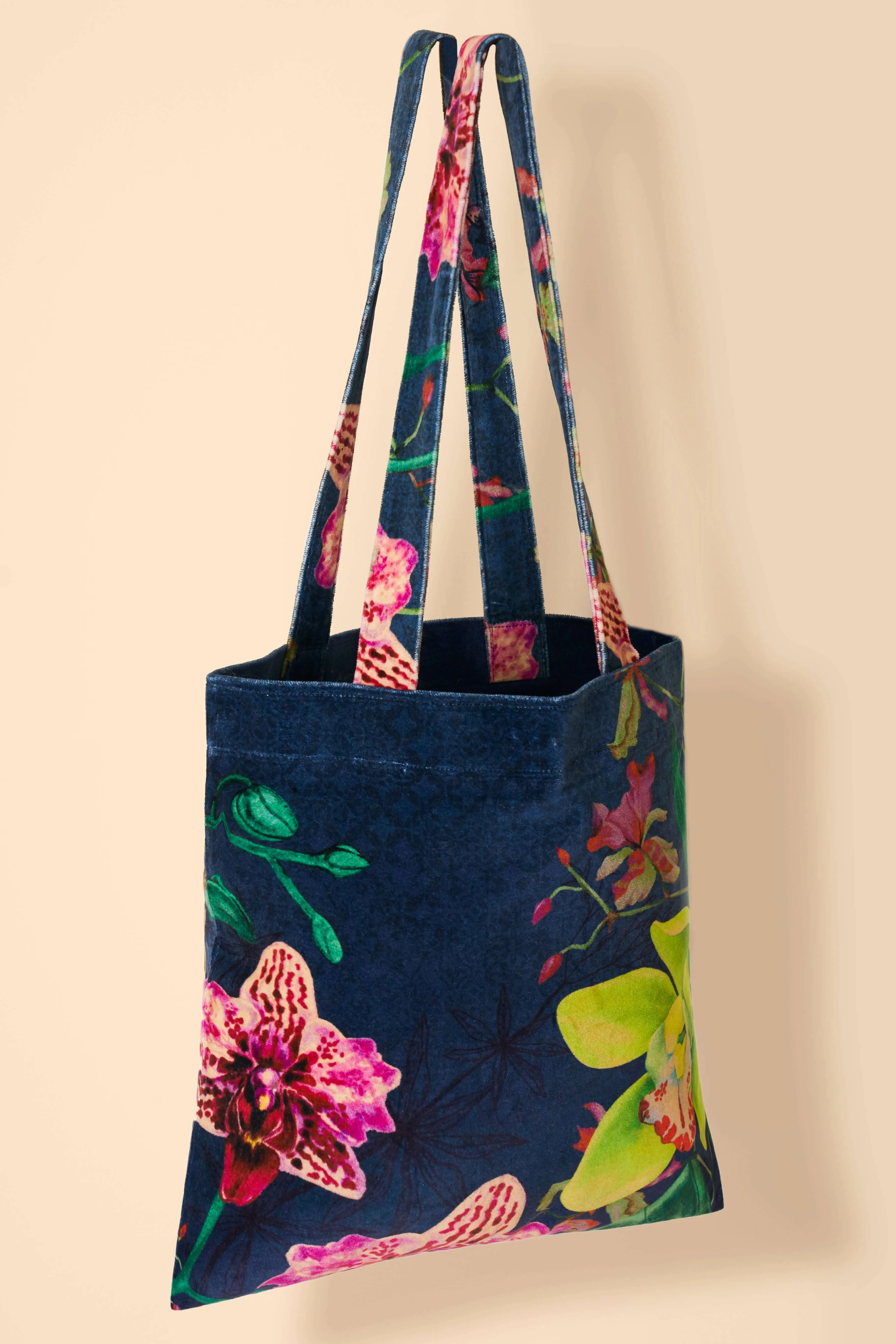 Powder Design Exotic Evening Ink Cotton Velvet Tote bag