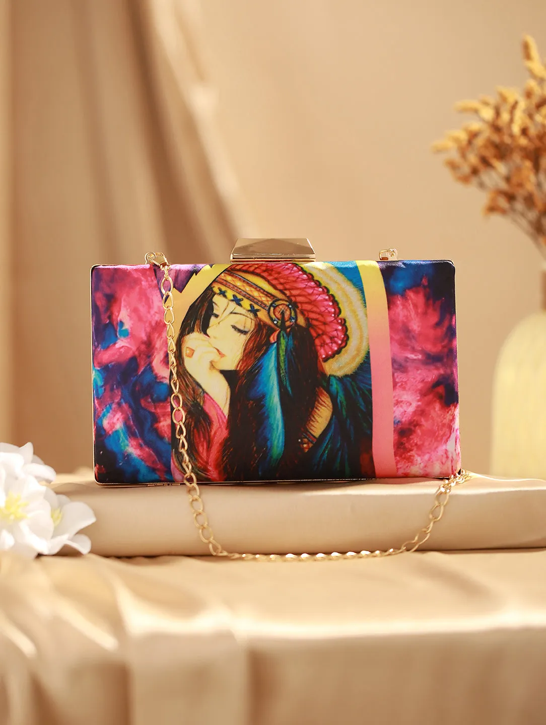 Printed Box Clutch