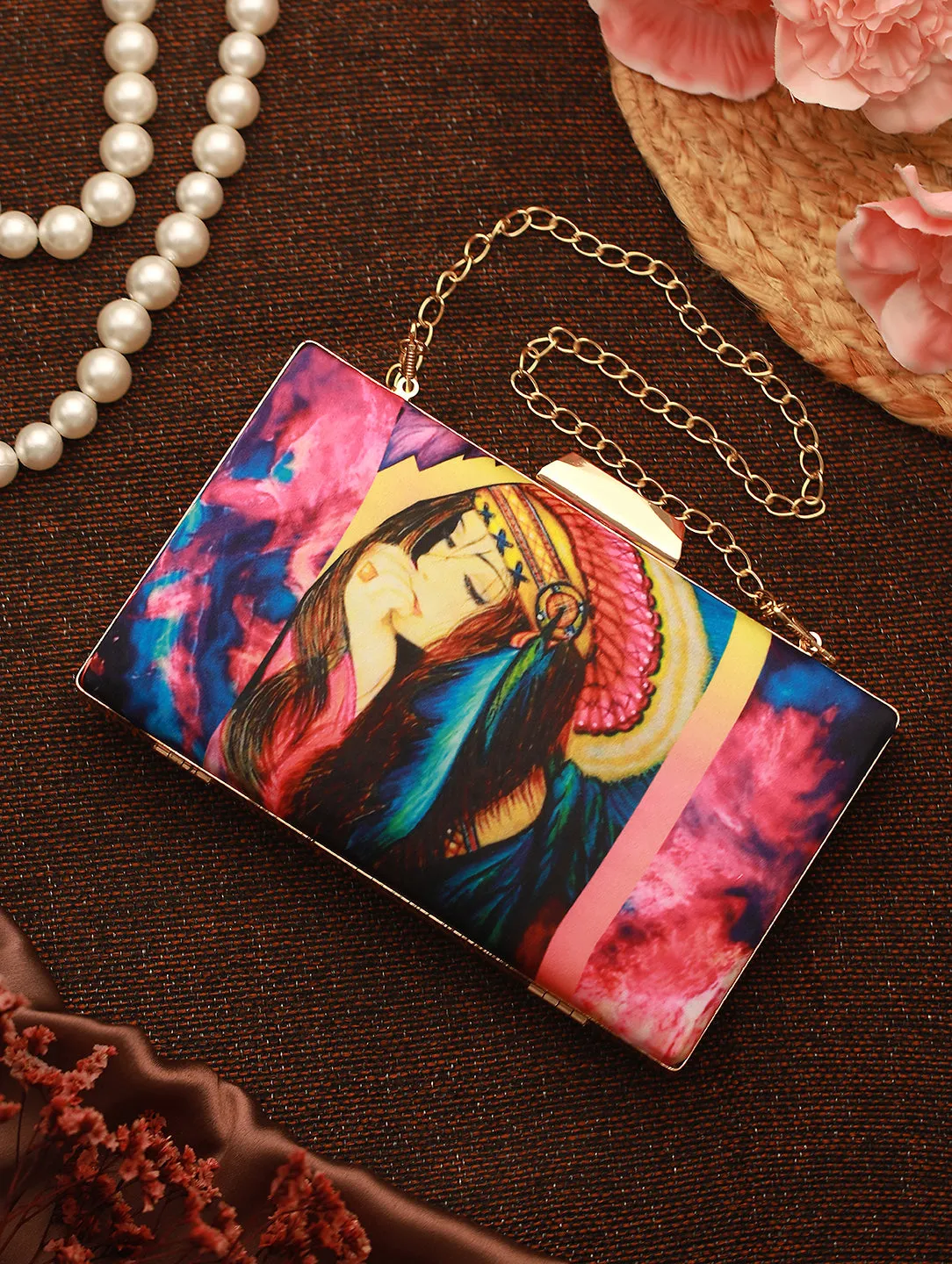 Printed Box Clutch