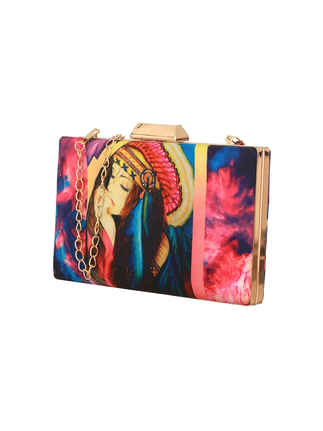 Printed Box Clutch